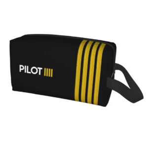 Pilot bag with stripes